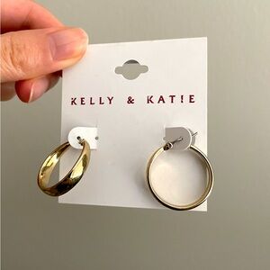 Gold hoop earrings